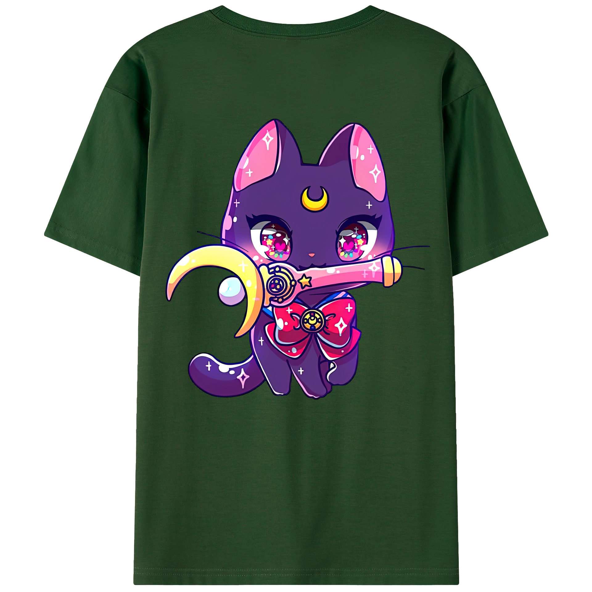 （画像用） 美少女戦士セーラームーン Sailor Moon 綿100％半袖Tシャツ（背面プリント）